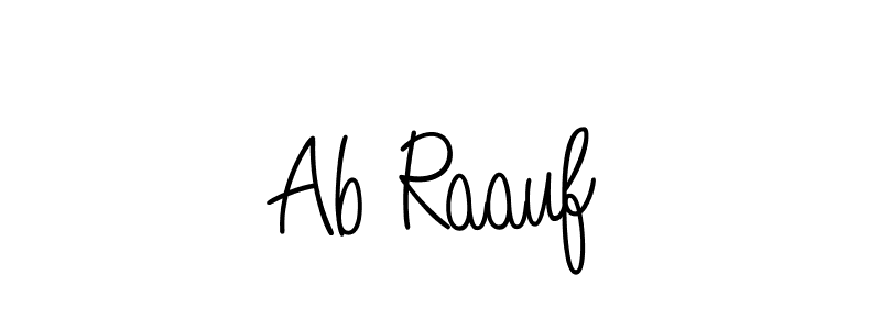 You can use this online signature creator to create a handwritten signature for the name Ab Raauf. This is the best online autograph maker. Ab Raauf signature style 5 images and pictures png