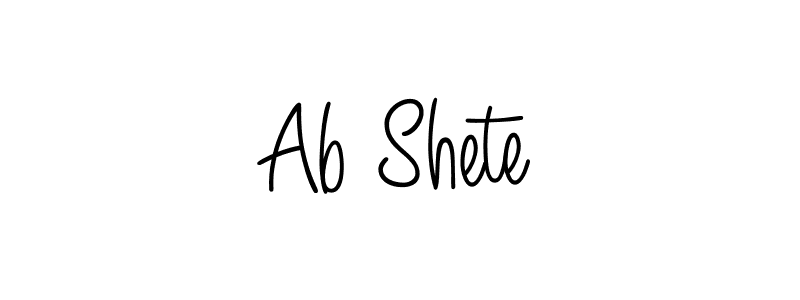 Best and Professional Signature Style for Ab Shete. Angelique-Rose-font-FFP Best Signature Style Collection. Ab Shete signature style 5 images and pictures png