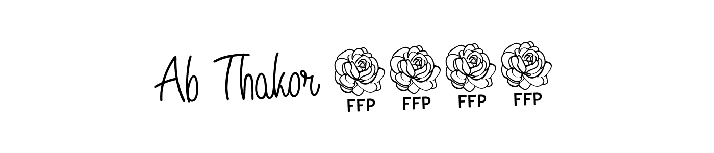 Make a beautiful signature design for name Ab Thakor 1181. With this signature (Angelique-Rose-font-FFP) style, you can create a handwritten signature for free. Ab Thakor 1181 signature style 5 images and pictures png
