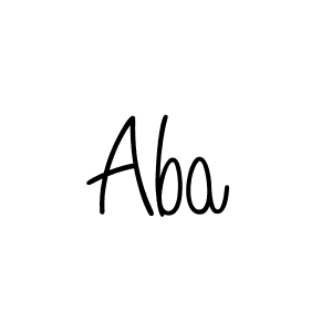 The best way (Angelique-Rose-font-FFP) to make a short signature is to pick only two or three words in your name. The name Aba include a total of six letters. For converting this name. Aba signature style 5 images and pictures png