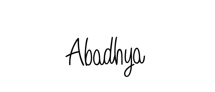 How to make Abadhya signature? Angelique-Rose-font-FFP is a professional autograph style. Create handwritten signature for Abadhya name. Abadhya signature style 5 images and pictures png