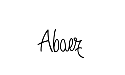 Create a beautiful signature design for name Abaez. With this signature (Angelique-Rose-font-FFP) fonts, you can make a handwritten signature for free. Abaez signature style 5 images and pictures png