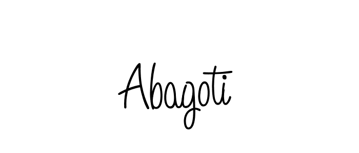 Create a beautiful signature design for name Abagoti. With this signature (Angelique-Rose-font-FFP) fonts, you can make a handwritten signature for free. Abagoti signature style 5 images and pictures png