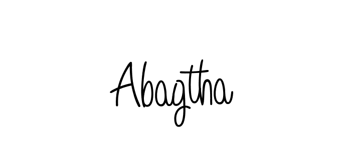 You should practise on your own different ways (Angelique-Rose-font-FFP) to write your name (Abagtha) in signature. don't let someone else do it for you. Abagtha signature style 5 images and pictures png