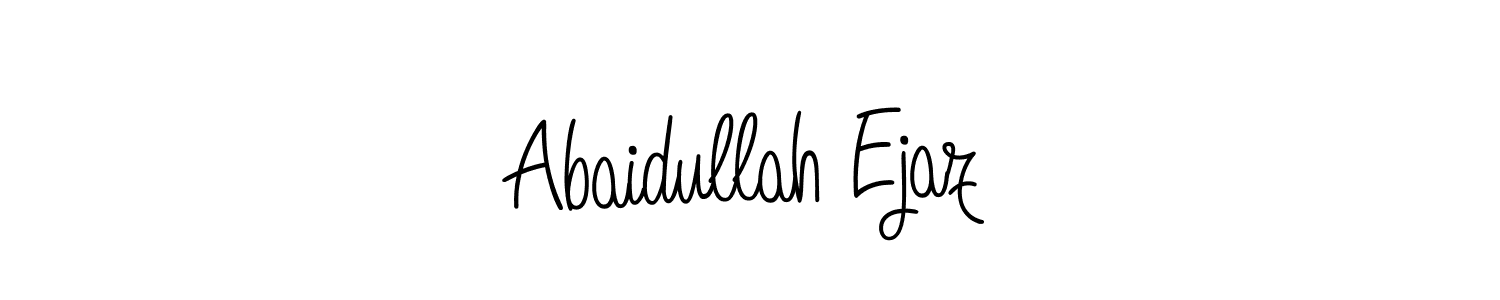 Use a signature maker to create a handwritten signature online. With this signature software, you can design (Angelique-Rose-font-FFP) your own signature for name Abaidullah Ejaz. Abaidullah Ejaz signature style 5 images and pictures png