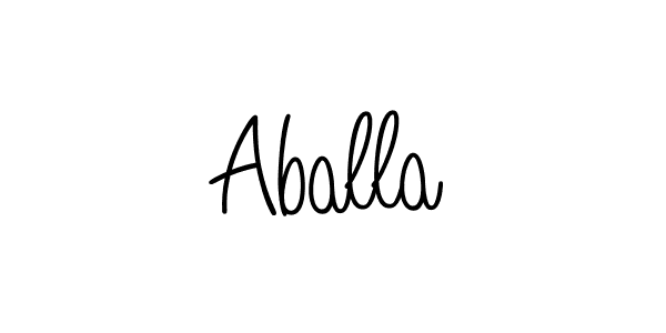 Make a short Aballa signature style. Manage your documents anywhere anytime using Angelique-Rose-font-FFP. Create and add eSignatures, submit forms, share and send files easily. Aballa signature style 5 images and pictures png