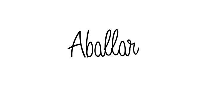 You should practise on your own different ways (Angelique-Rose-font-FFP) to write your name (Aballar) in signature. don't let someone else do it for you. Aballar signature style 5 images and pictures png