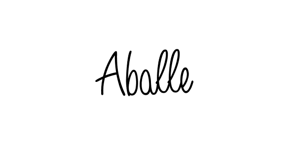 Aballe stylish signature style. Best Handwritten Sign (Angelique-Rose-font-FFP) for my name. Handwritten Signature Collection Ideas for my name Aballe. Aballe signature style 5 images and pictures png