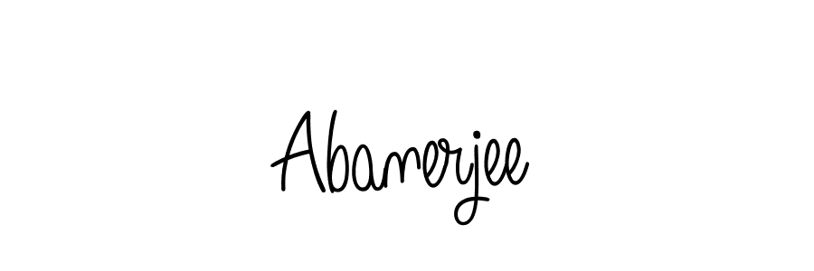 Make a beautiful signature design for name Abanerjee. With this signature (Angelique-Rose-font-FFP) style, you can create a handwritten signature for free. Abanerjee signature style 5 images and pictures png