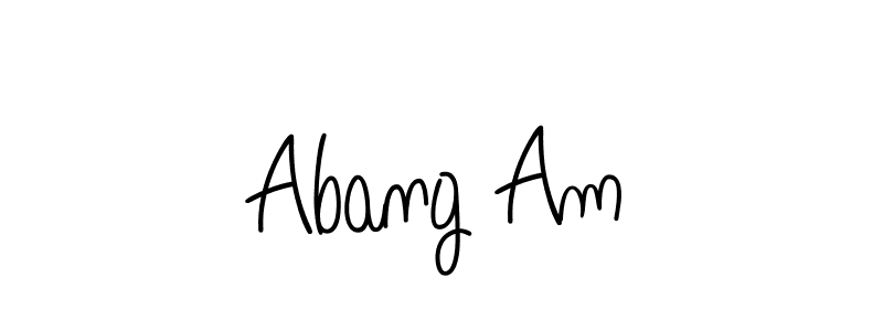 How to make Abang Am signature? Angelique-Rose-font-FFP is a professional autograph style. Create handwritten signature for Abang Am name. Abang Am signature style 5 images and pictures png