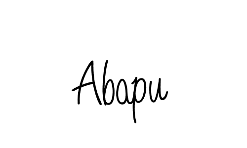 How to make Abapu name signature. Use Angelique-Rose-font-FFP style for creating short signs online. This is the latest handwritten sign. Abapu signature style 5 images and pictures png