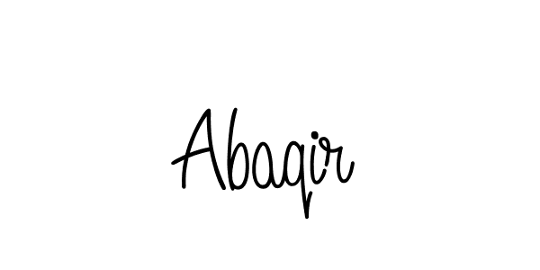 How to make Abaqir signature? Angelique-Rose-font-FFP is a professional autograph style. Create handwritten signature for Abaqir name. Abaqir signature style 5 images and pictures png