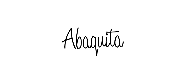 You can use this online signature creator to create a handwritten signature for the name Abaquita. This is the best online autograph maker. Abaquita signature style 5 images and pictures png
