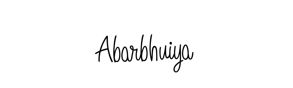 How to Draw Abarbhuiya signature style? Angelique-Rose-font-FFP is a latest design signature styles for name Abarbhuiya. Abarbhuiya signature style 5 images and pictures png