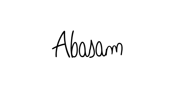 The best way (Angelique-Rose-font-FFP) to make a short signature is to pick only two or three words in your name. The name Abasam include a total of six letters. For converting this name. Abasam signature style 5 images and pictures png