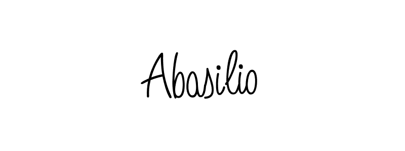 How to make Abasilio name signature. Use Angelique-Rose-font-FFP style for creating short signs online. This is the latest handwritten sign. Abasilio signature style 5 images and pictures png