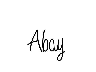 The best way (Angelique-Rose-font-FFP) to make a short signature is to pick only two or three words in your name. The name Abay include a total of six letters. For converting this name. Abay signature style 5 images and pictures png