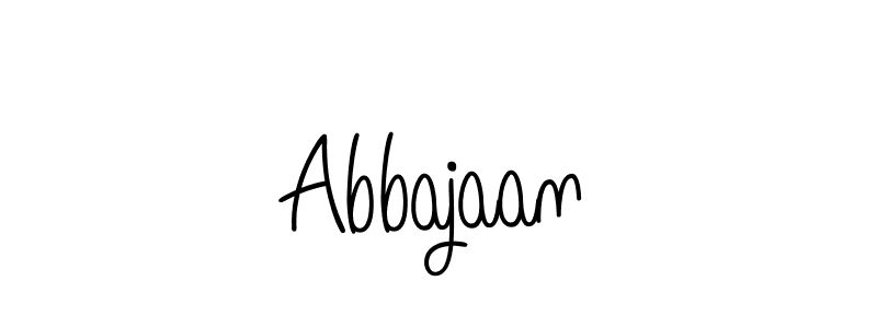 How to make Abbajaan name signature. Use Angelique-Rose-font-FFP style for creating short signs online. This is the latest handwritten sign. Abbajaan signature style 5 images and pictures png