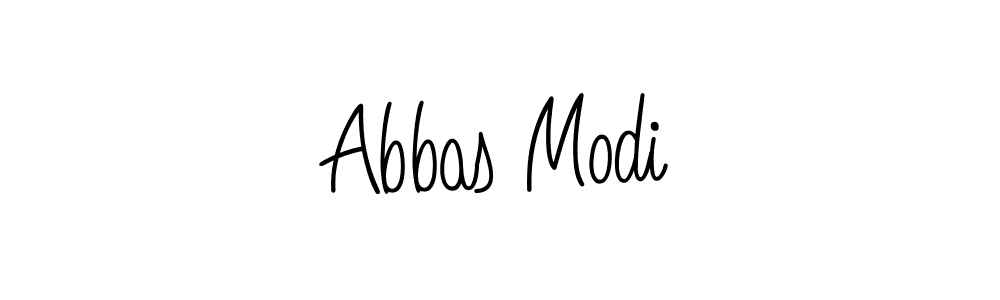 Use a signature maker to create a handwritten signature online. With this signature software, you can design (Angelique-Rose-font-FFP) your own signature for name Abbas Modi. Abbas Modi signature style 5 images and pictures png