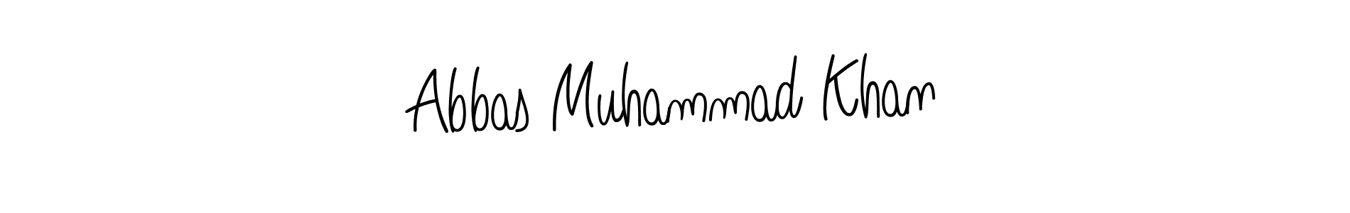 Abbas Muhammad Khan stylish signature style. Best Handwritten Sign (Angelique-Rose-font-FFP) for my name. Handwritten Signature Collection Ideas for my name Abbas Muhammad Khan. Abbas Muhammad Khan signature style 5 images and pictures png