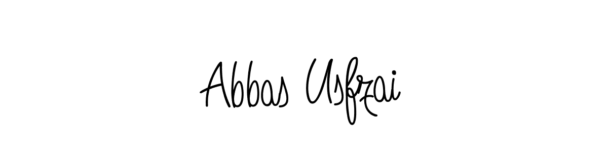 How to make Abbas Usfzai name signature. Use Angelique-Rose-font-FFP style for creating short signs online. This is the latest handwritten sign. Abbas Usfzai signature style 5 images and pictures png