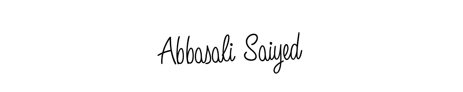 Create a beautiful signature design for name Abbasali Saiyed. With this signature (Angelique-Rose-font-FFP) fonts, you can make a handwritten signature for free. Abbasali Saiyed signature style 5 images and pictures png