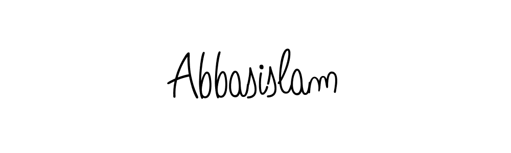 How to make Abbasislam name signature. Use Angelique-Rose-font-FFP style for creating short signs online. This is the latest handwritten sign. Abbasislam signature style 5 images and pictures png