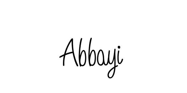 Design your own signature with our free online signature maker. With this signature software, you can create a handwritten (Angelique-Rose-font-FFP) signature for name Abbayi. Abbayi signature style 5 images and pictures png