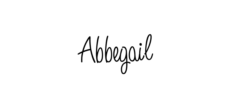 Make a beautiful signature design for name Abbegail. With this signature (Angelique-Rose-font-FFP) style, you can create a handwritten signature for free. Abbegail signature style 5 images and pictures png