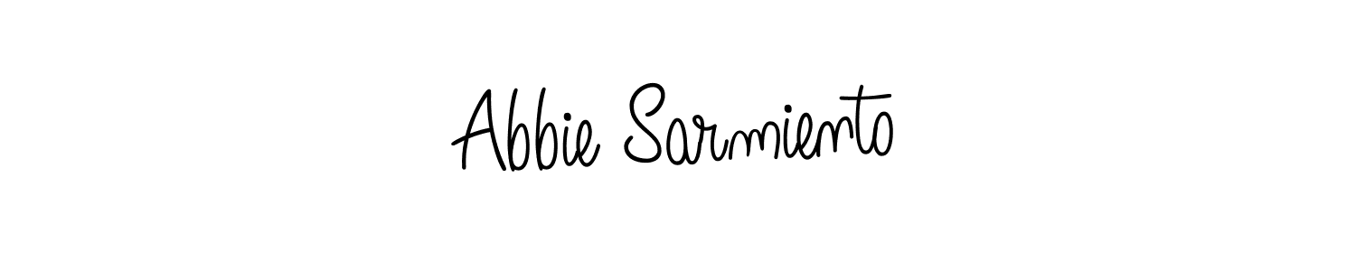 Design your own signature with our free online signature maker. With this signature software, you can create a handwritten (Angelique-Rose-font-FFP) signature for name Abbie Sarmiento. Abbie Sarmiento signature style 5 images and pictures png