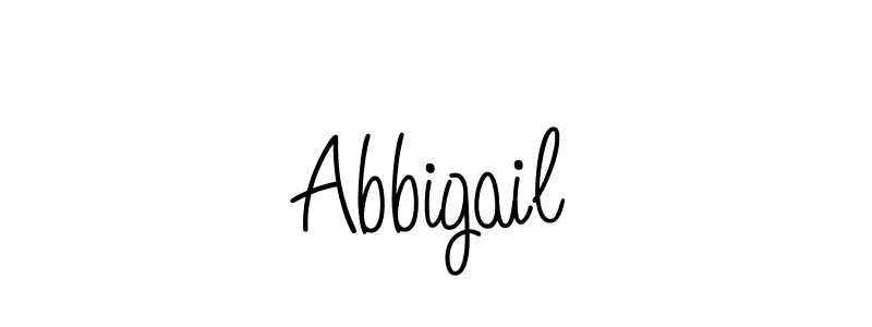 Make a beautiful signature design for name Abbigail. With this signature (Angelique-Rose-font-FFP) style, you can create a handwritten signature for free. Abbigail signature style 5 images and pictures png