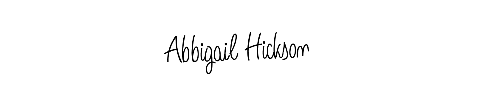 How to make Abbigail Hickson name signature. Use Angelique-Rose-font-FFP style for creating short signs online. This is the latest handwritten sign. Abbigail Hickson signature style 5 images and pictures png