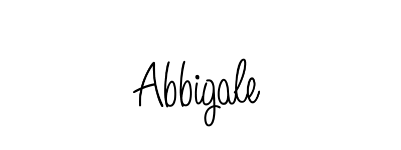 Make a beautiful signature design for name Abbigale. With this signature (Angelique-Rose-font-FFP) style, you can create a handwritten signature for free. Abbigale signature style 5 images and pictures png