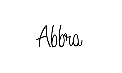 How to make Abbra name signature. Use Angelique-Rose-font-FFP style for creating short signs online. This is the latest handwritten sign. Abbra signature style 5 images and pictures png