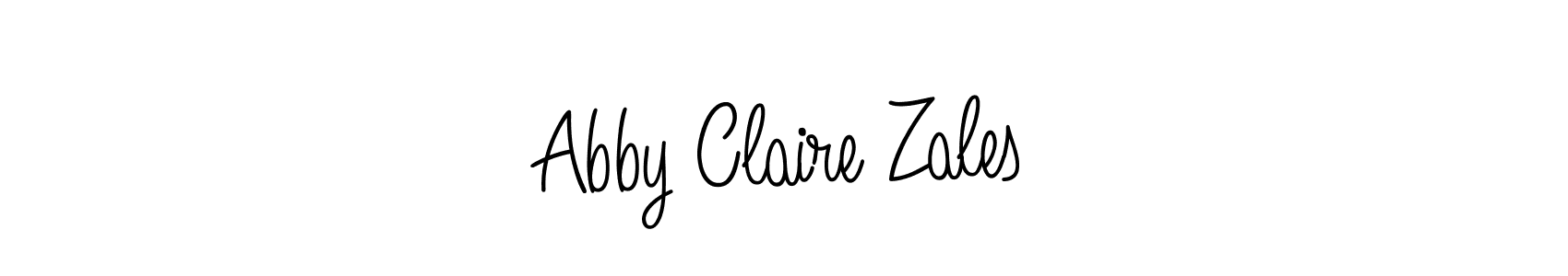 How to make Abby Claire Zales name signature. Use Angelique-Rose-font-FFP style for creating short signs online. This is the latest handwritten sign. Abby Claire Zales signature style 5 images and pictures png