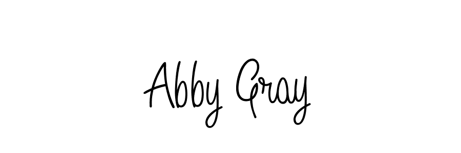 Design your own signature with our free online signature maker. With this signature software, you can create a handwritten (Angelique-Rose-font-FFP) signature for name Abby Gray. Abby Gray signature style 5 images and pictures png