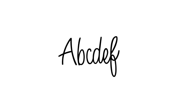 How to make Abcdef name signature. Use Angelique-Rose-font-FFP style for creating short signs online. This is the latest handwritten sign. Abcdef signature style 5 images and pictures png