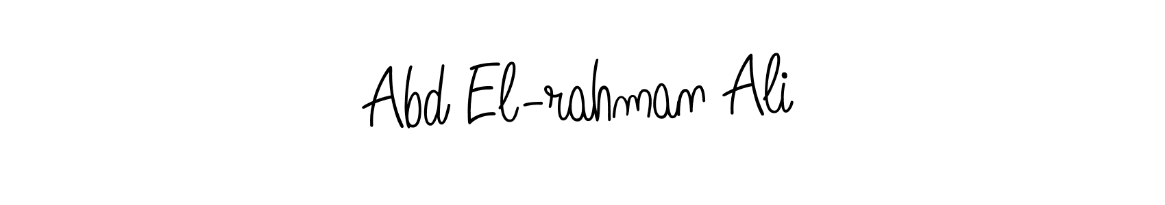 Check out images of Autograph of Abd El-rahman Ali name. Actor Abd El-rahman Ali Signature Style. Angelique-Rose-font-FFP is a professional sign style online. Abd El-rahman Ali signature style 5 images and pictures png