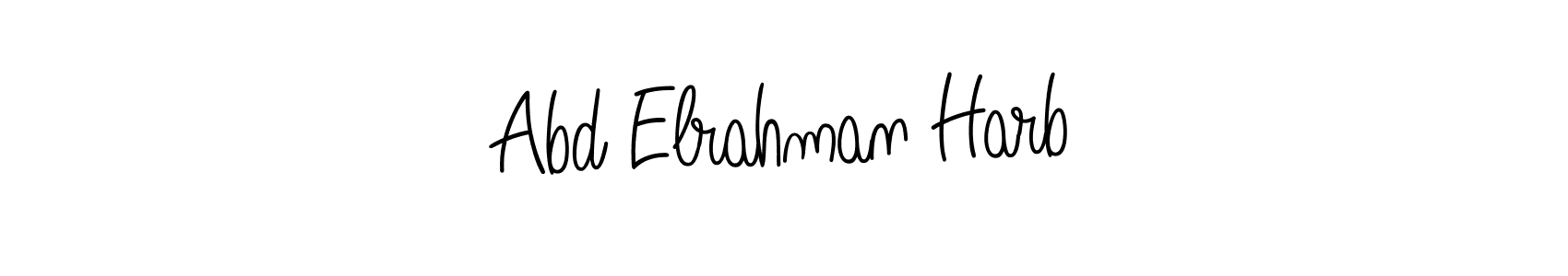 How to make Abd Elrahman Harb name signature. Use Angelique-Rose-font-FFP style for creating short signs online. This is the latest handwritten sign. Abd Elrahman Harb signature style 5 images and pictures png