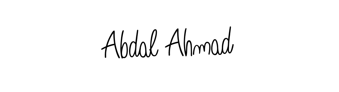 Use a signature maker to create a handwritten signature online. With this signature software, you can design (Angelique-Rose-font-FFP) your own signature for name Abdal Ahmad. Abdal Ahmad signature style 5 images and pictures png