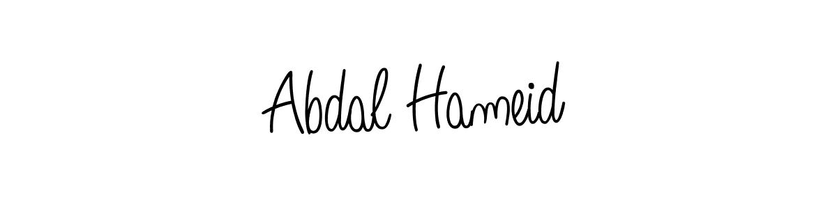 Design your own signature with our free online signature maker. With this signature software, you can create a handwritten (Angelique-Rose-font-FFP) signature for name Abdal Hameid. Abdal Hameid signature style 5 images and pictures png