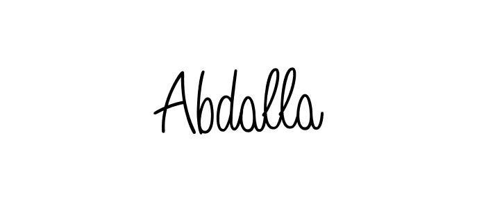 Also You can easily find your signature by using the search form. We will create Abdalla name handwritten signature images for you free of cost using Angelique-Rose-font-FFP sign style. Abdalla signature style 5 images and pictures png