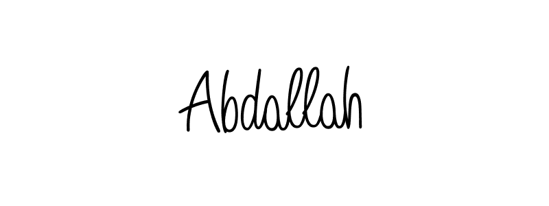 Make a beautiful signature design for name Abdallah. Use this online signature maker to create a handwritten signature for free. Abdallah signature style 5 images and pictures png