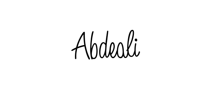 Use a signature maker to create a handwritten signature online. With this signature software, you can design (Angelique-Rose-font-FFP) your own signature for name Abdeali. Abdeali signature style 5 images and pictures png