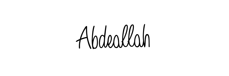 Make a beautiful signature design for name Abdeallah. Use this online signature maker to create a handwritten signature for free. Abdeallah signature style 5 images and pictures png