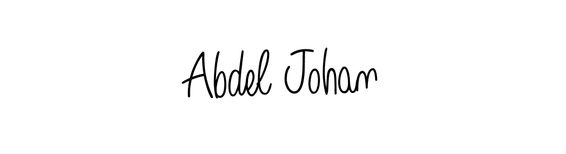 Create a beautiful signature design for name Abdel Johan. With this signature (Angelique-Rose-font-FFP) fonts, you can make a handwritten signature for free. Abdel Johan signature style 5 images and pictures png