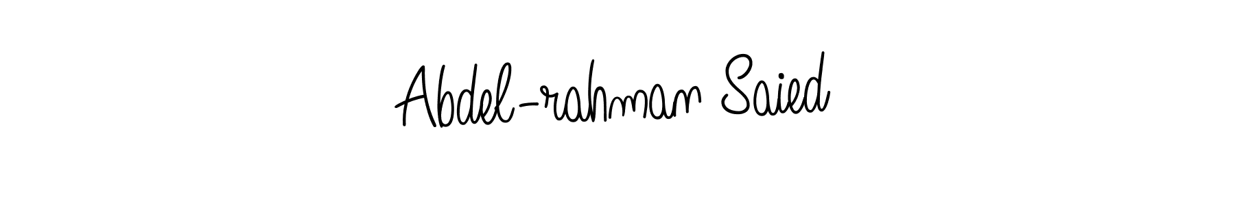 Similarly Angelique-Rose-font-FFP is the best handwritten signature design. Signature creator online .You can use it as an online autograph creator for name Abdel-rahman Saied. Abdel-rahman Saied signature style 5 images and pictures png