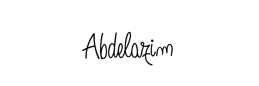 Make a beautiful signature design for name Abdelazim. With this signature (Angelique-Rose-font-FFP) style, you can create a handwritten signature for free. Abdelazim signature style 5 images and pictures png