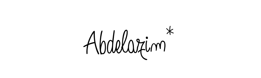 Make a beautiful signature design for name Abdelazim*. With this signature (Angelique-Rose-font-FFP) style, you can create a handwritten signature for free. Abdelazim* signature style 5 images and pictures png