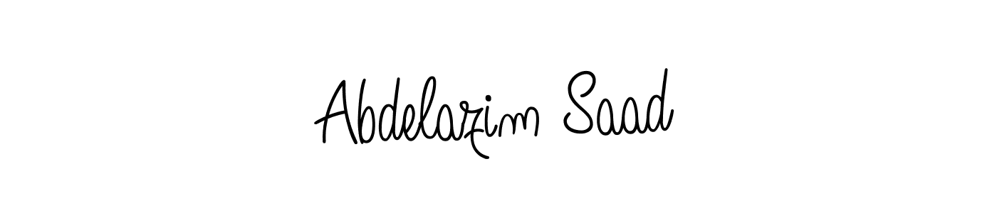 if you are searching for the best signature style for your name Abdelazim Saad. so please give up your signature search. here we have designed multiple signature styles  using Angelique-Rose-font-FFP. Abdelazim Saad signature style 5 images and pictures png